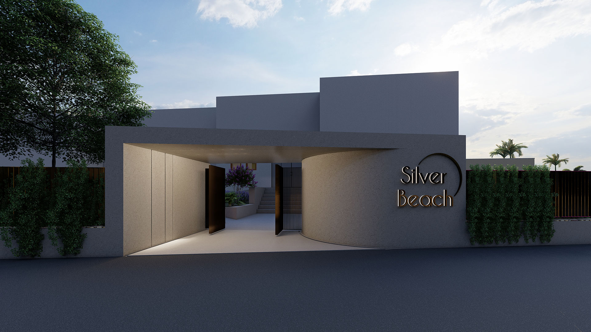Background image, featuring hotel